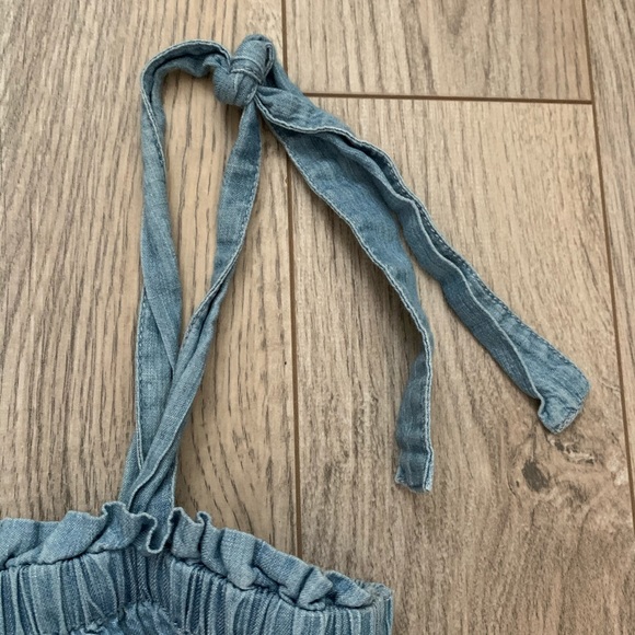 Denim Tie Top - Picture 3 of 4